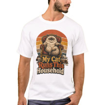 Ma Chatte Dirige la Maison T-shirt Drôle pour Prop