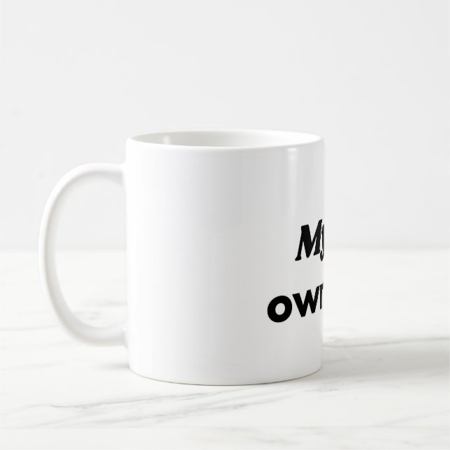Ma Chatte Possède Cette Tasse de Chat Drôle (Gauche)