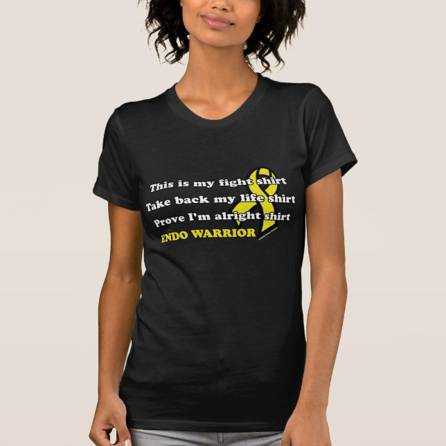 Ma chemise de combat... T-shirt Endometriose (Devant)