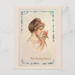 Ma chère carte postale vintage de la Saint-Valenti
