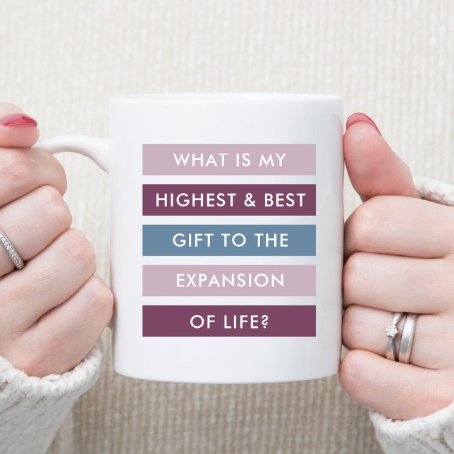 Ma Contribution à la Vie Tasse de Café Motivationn (My Contribution to Life Motivational Coffee Mug)
