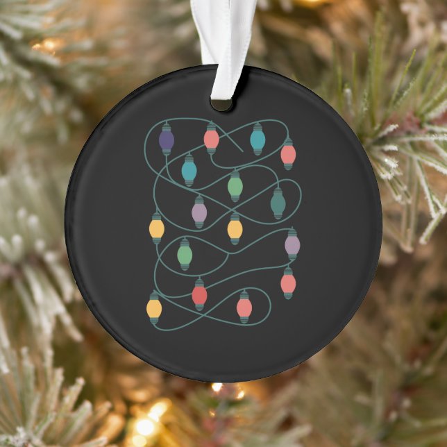 Ma couleur préférée est Noël lumières drôle pyjama (Arbre)