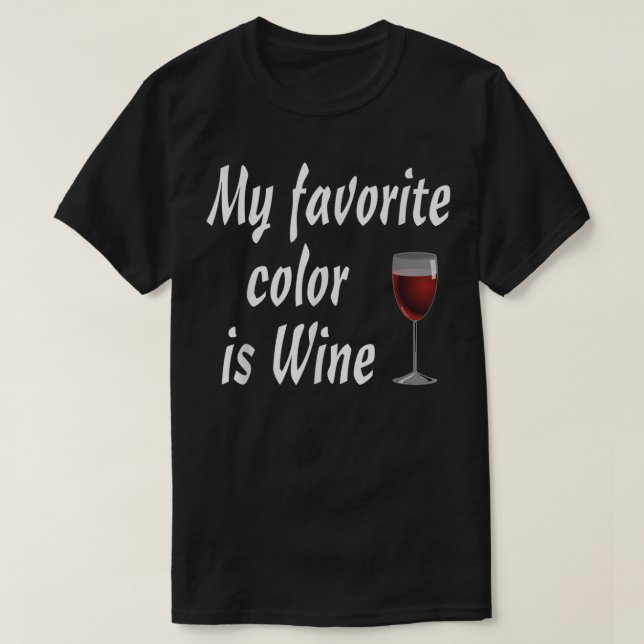 Ma couleur préférée est Vin Tshirt (Design devant)