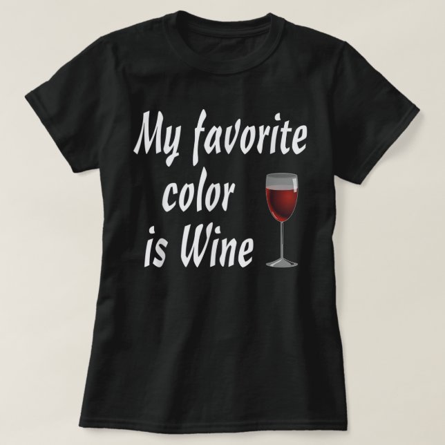 Ma couleur préférée est Vin Tshirt (Design devant)