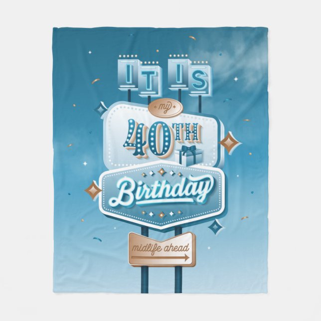 Ma couverture en polaire de 40e anniversaire (Devant)