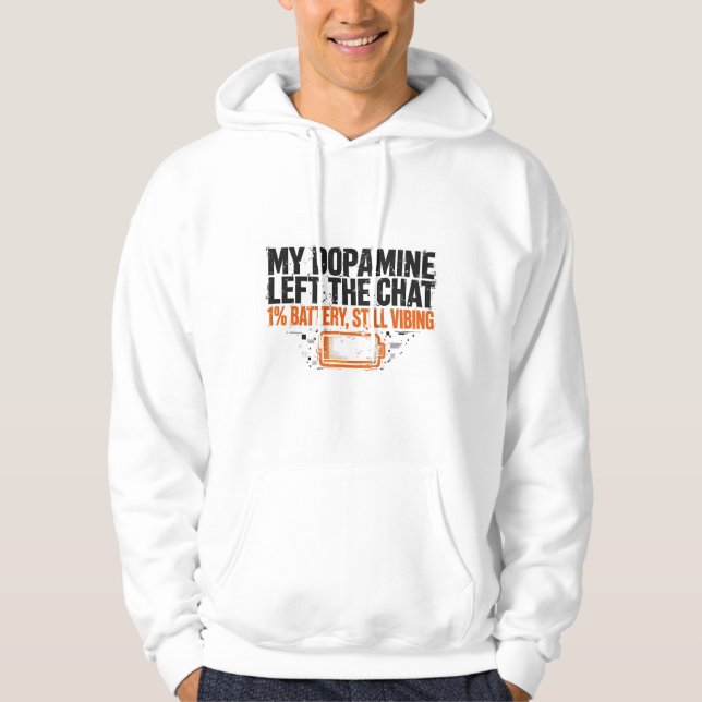 Ma dopamine a quitté le chat Funny ADHD Sweat à ca (Devant)