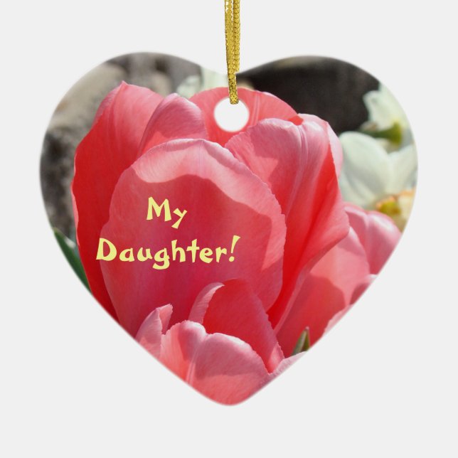Ma Fille! ornements Tulipes Roses Amour Poupée! (Devant)