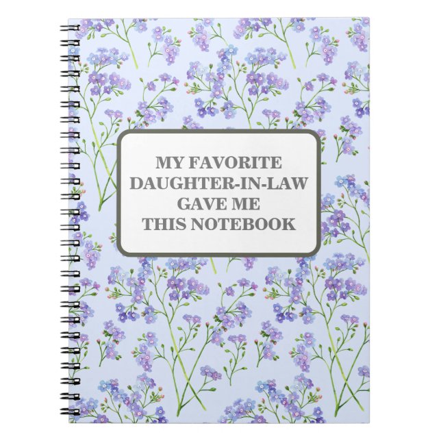 MA FILLEULE PRÉFÉRÉE M'A DONNÉ CE CAHIER (Devant)