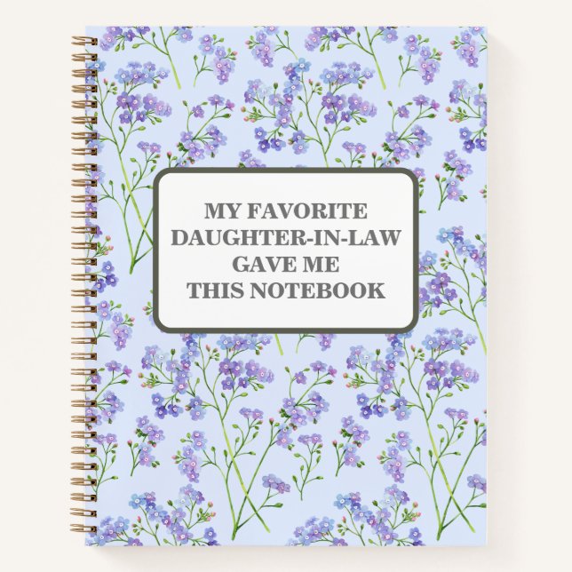 MA FILLEULE PRÉFÉRÉE M'A DONNÉ CE CAHIER (Devant)