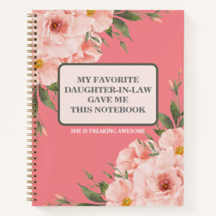 MA FILLEULE PRÉFÉRÉE M'A DONNÉ CE CAHIER