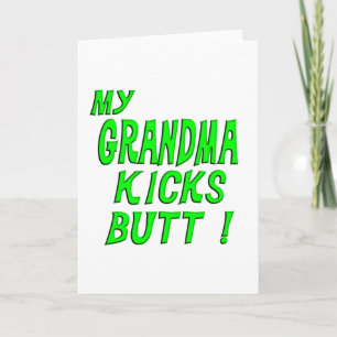 Ma Grand-Mère Tue Sur Butt ! Carte de vœux