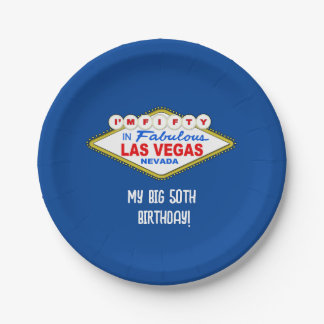 Ma Grande Assiette En Papier De Vegas Pour Mes 50 