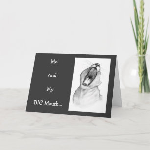 MA GRANDE CARTE D'APOLOGIE DE BOUCHE : Lion : Art