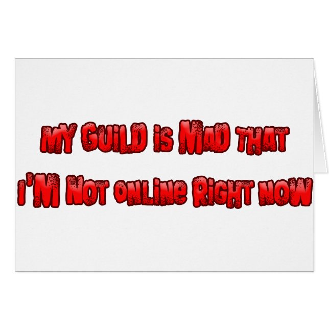 Ma guilde est folle je ne suis pas en ligne en ce (Devant horizontal)