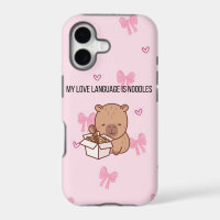 Ma langue d'amour est les nouilles | Kawaii Capyba