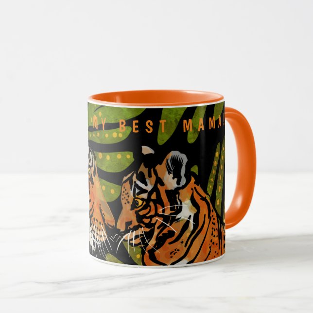 MA MEILLEURE MUG DE CAFÉ À DEUX TONS MAMA (Devant droit)