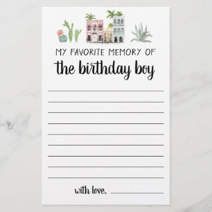 Ma Mémoire Préférée Du Garçon D'Anniversaire