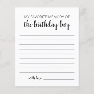 Ma Mémoire Préférée Du Garçon D'Anniversaire