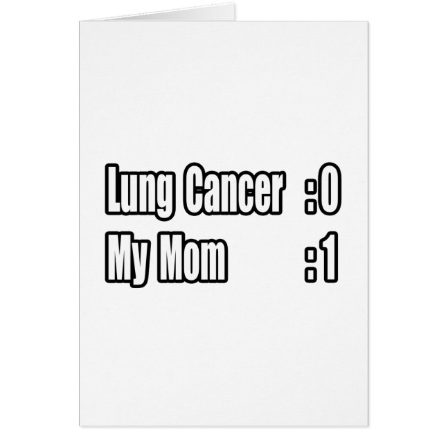 Ma mère bat le cancer du poumon (tableau de bord) (Devant)