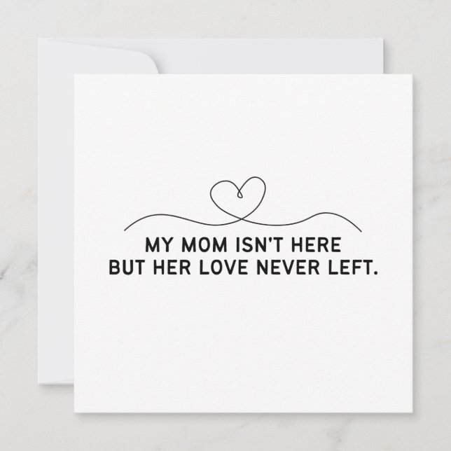 Ma mère n'est pas là mais son amour n'est jamais p (Devant)
