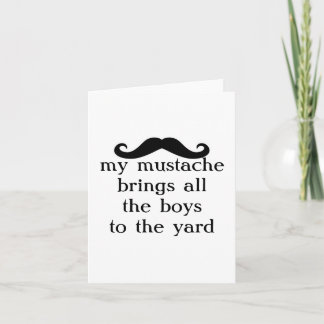 ma moustache amène tous les garçons… Cartes de