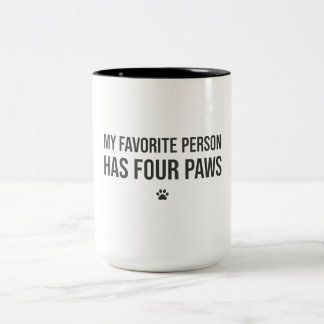 Ma personne préférée a quatre pattes – mug pour am