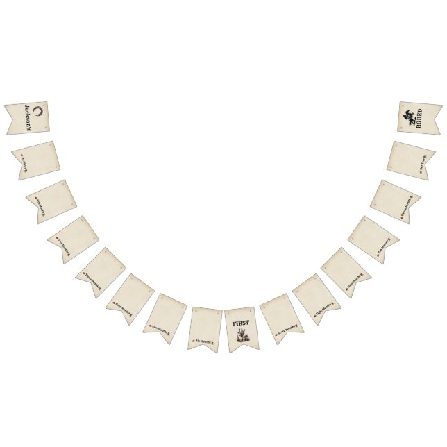 Ma première bannière de Bunting Rodeo jalons mensu (Tout)