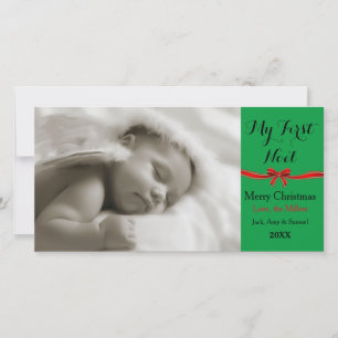 Ma première carte de Noël photo de Noël