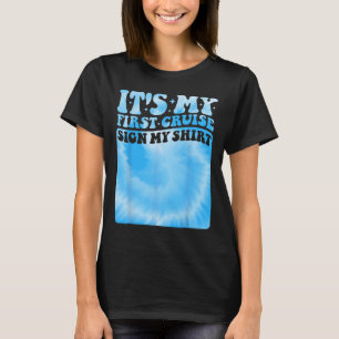 Ma première croisière 2025 Signez mon t-shirt Enfa