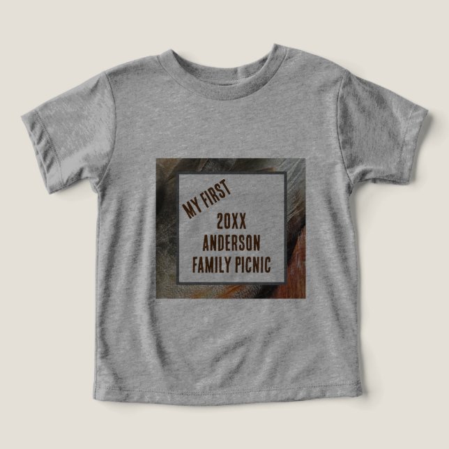 Ma Première Famille Pique-Nique Nature Plumes Réun (Design Recto)