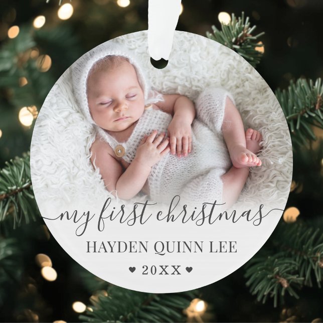 Ma première photo de bébé à Noël (My First Christmas Baby Photo Ornament )