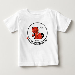 Ma première Saint-Valentin. T-shirts de cadeau de