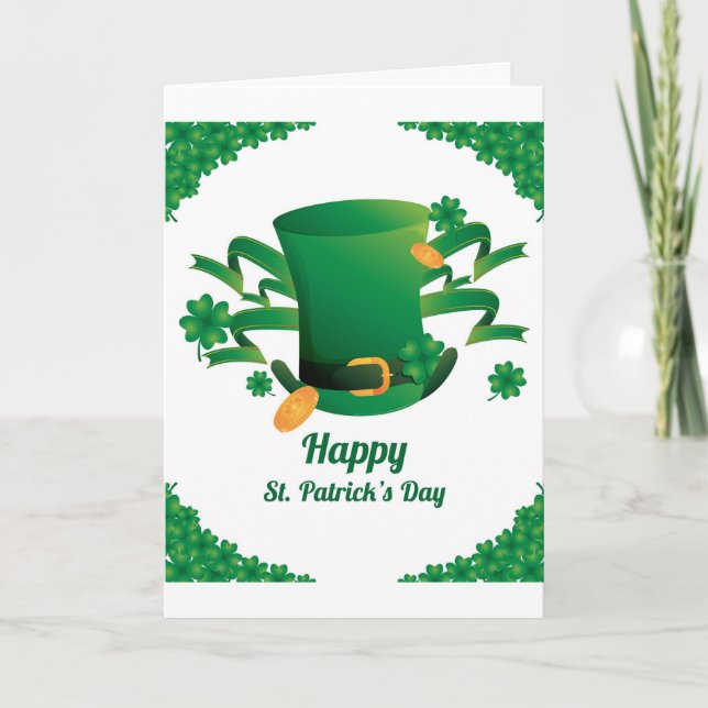 Ma prière irlandaise .. Carte de la Saint Patrick (Devant)