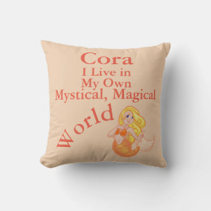 Ma propre sirène magique mystique Coussin du monde