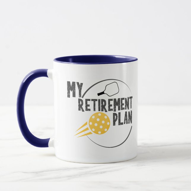 ma retraite pickleball sport drinkware tasse café (Gauche)