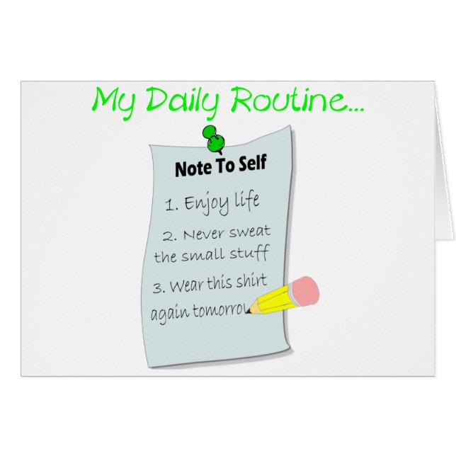 Ma routine quotidienne (Devant horizontal)