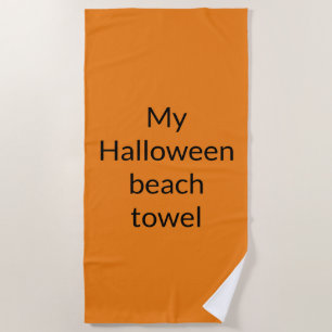 ma serviette de plage Halloween