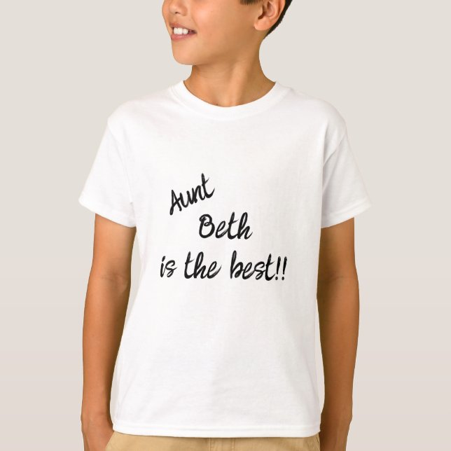 Ma tante... est la meilleure ! ! T-shirt enfant pe (Devant)