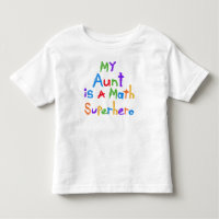 Ma tante Math Superhero T-shirts et cadeaux