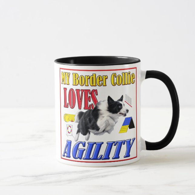 Ma tasse d'agilité d'amours de border collie (Droite)