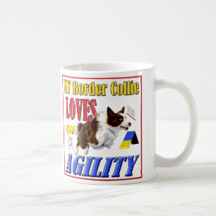 Ma tasse d'agilité d'amours de border collie