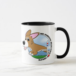 Ma tasse d'agilité d'amours de corgi de Gallois de