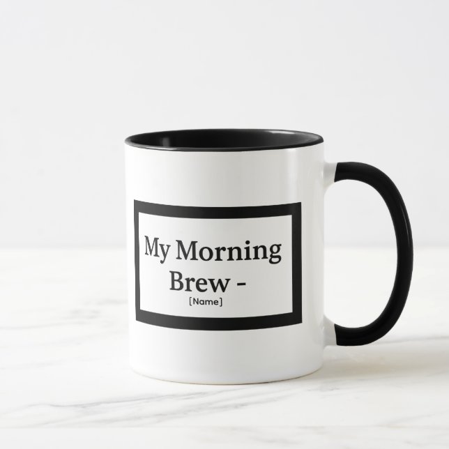 Ma tasse de café du matin personnalisée – Ajouter  (Droite)