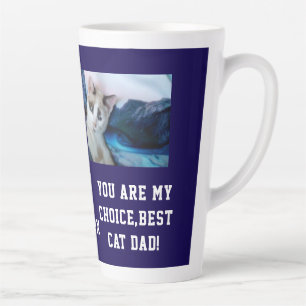 Ma tasse de latte personnalisée de photo de chat d