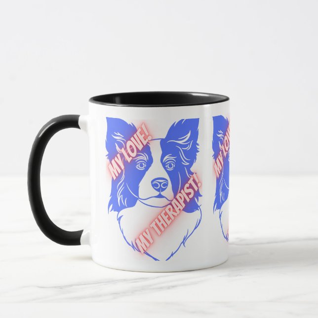 Ma tasse Mon amour mon chien thérapeute (Gauche)