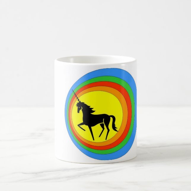 MA TASSE NOIRE DE LICORNE. (Centre)