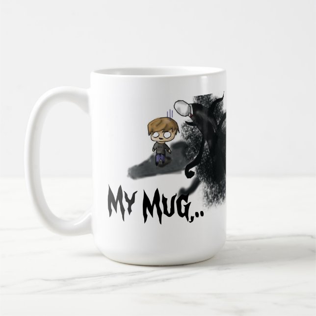 Ma tasse Pewdiepie Slenderman (Gauche)