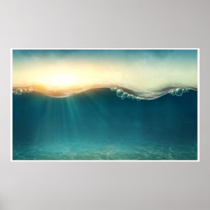 Ma VENTE - Poster sous l'océan aquatique