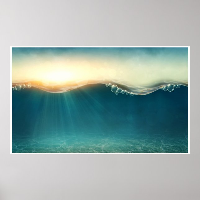 Ma VENTE - Poster sous l'océan aquatique (Devant)