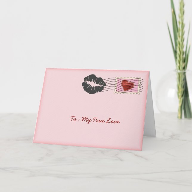 Ma véritable carte de voeux d'amour (Devant)